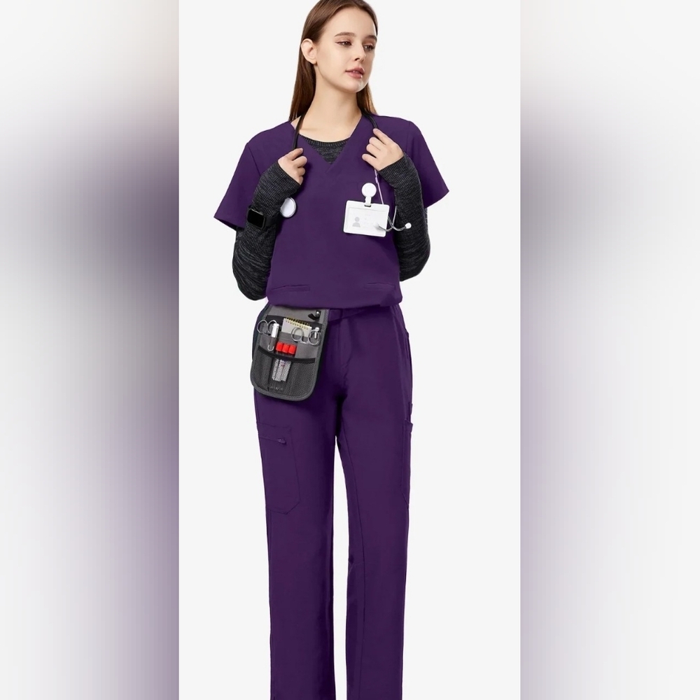 Uniforms World 518 GTK Scrub Set Sz L Plum